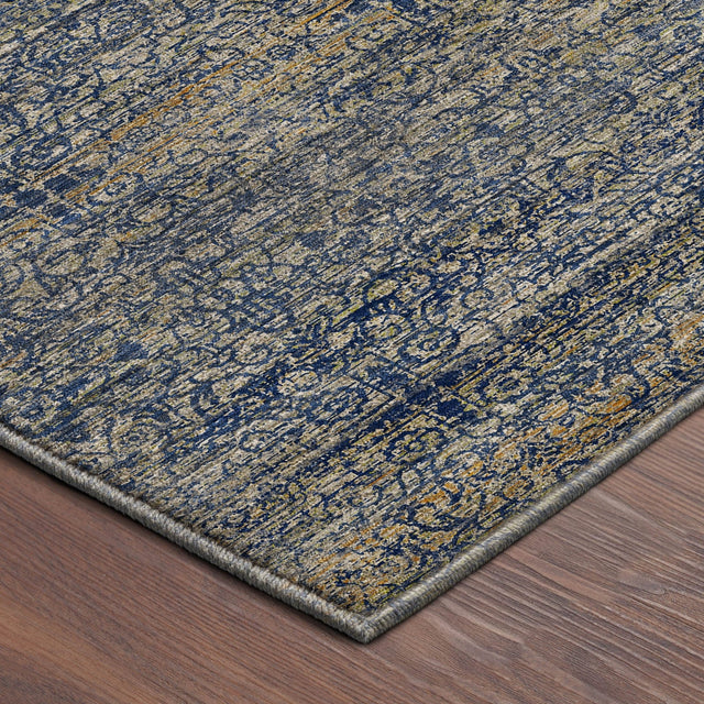 Dalyn Vico VC9 Navy Rug corner detail