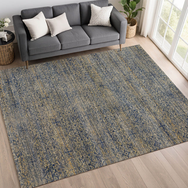 Dalyn Vico VC9 Navy Rug shown in a room