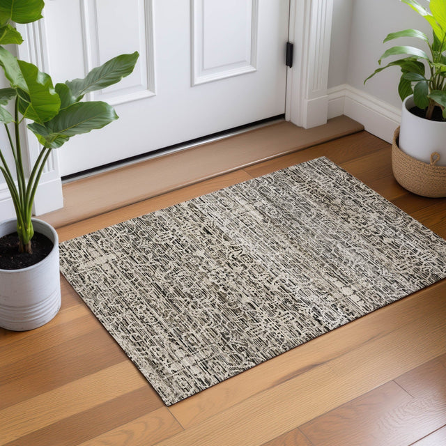Dalyn Vico VC9 Silver Rug shown in a room