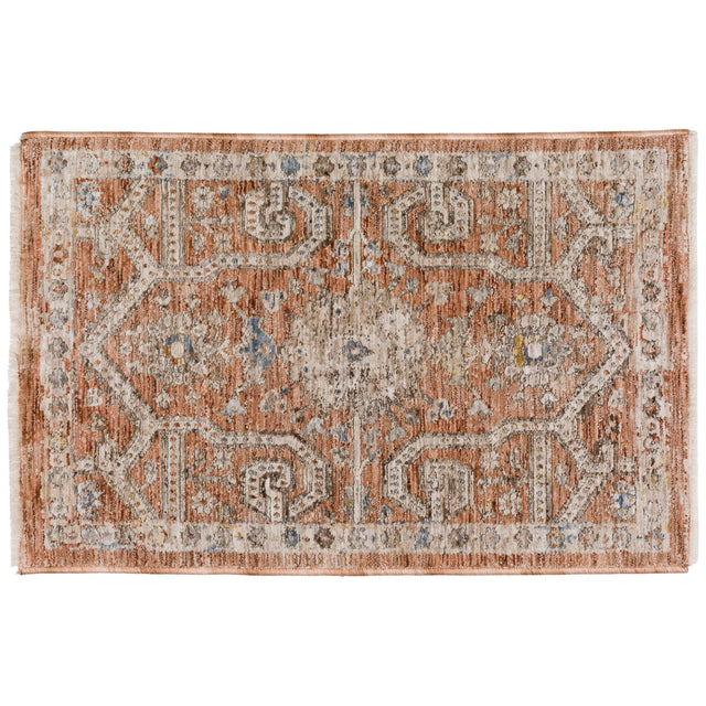 Dalyn Vienna VI1 Machine Made Traditional Orange Rug