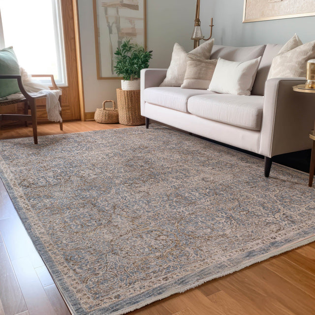 Dalyn Vienna VI7 Machine Made Traditional Blue Rug