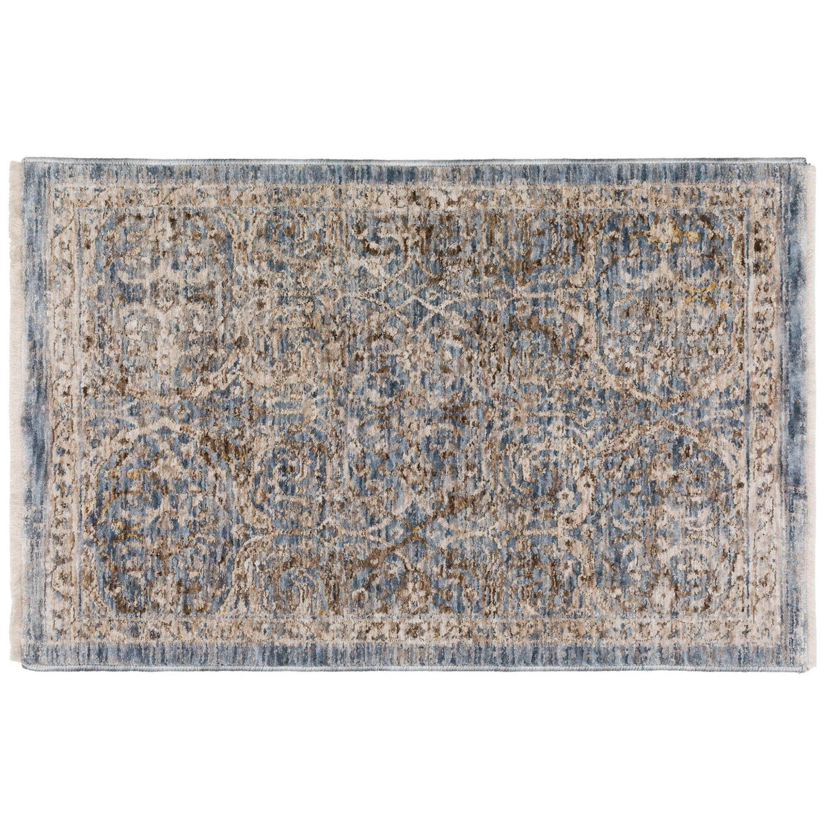 Dalyn Vienna VI7 Machine Made Traditional Blue Rug