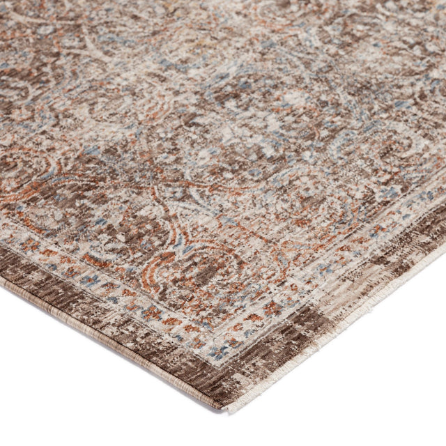 Dalyn Vienna VI7 Machine Made Traditional Brown Rug