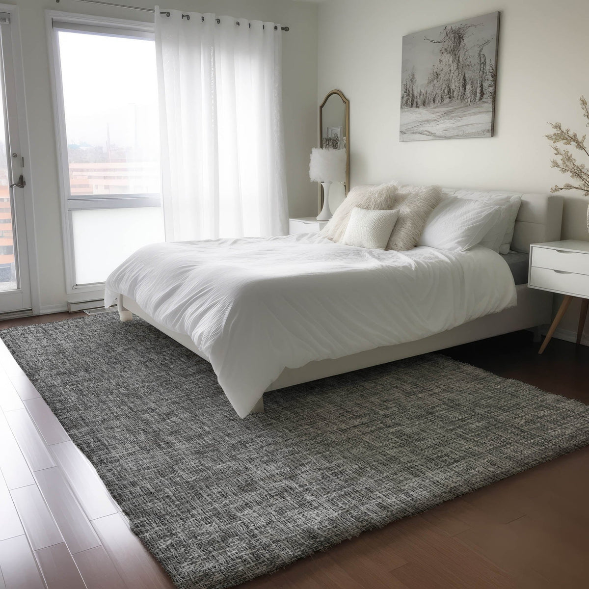 Dalyn Voyage VY1 Transitional Machine Made Charcoal Rug