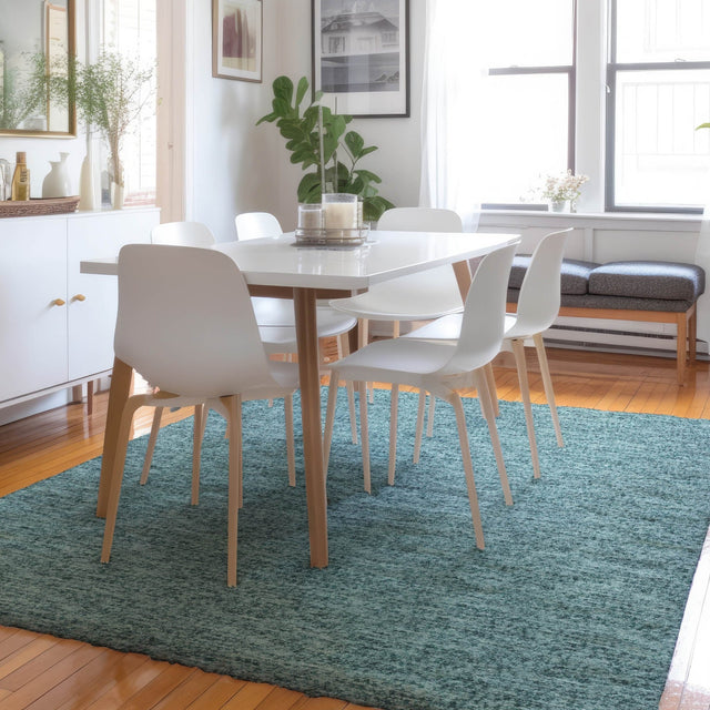 Dalyn Voyage VY2 Transitional Machine Made Teal Rug