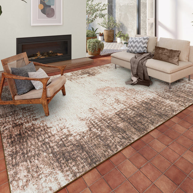 Dalyn Winslow WL1 Chocolate Rug shown in a room