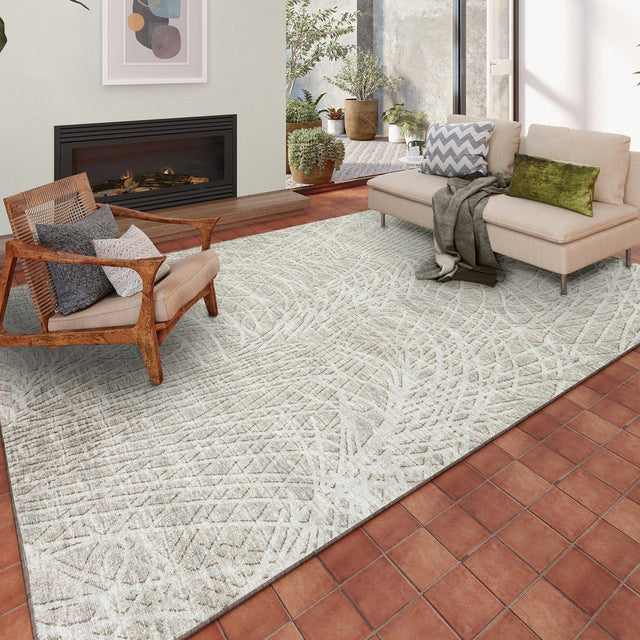 Dalyn Winslow WL2 Taupe Rug shown in a room