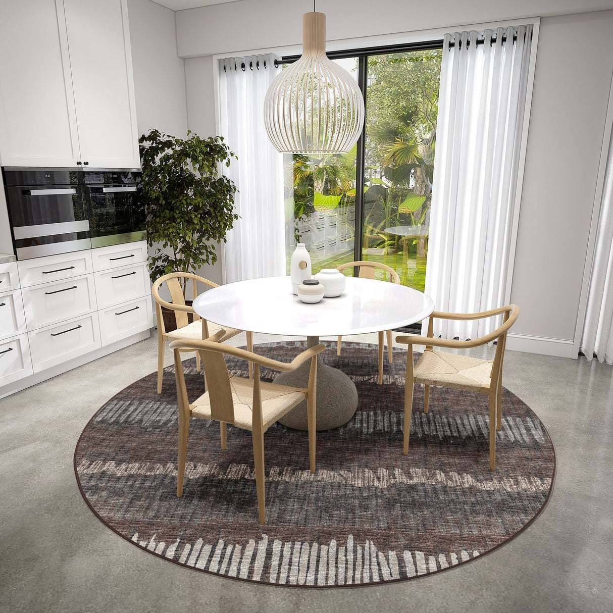 Dalyn Winslow WL4 Coffee Rug shown in a room