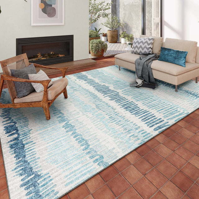 Dalyn Winslow WL4 Sky Rug shown in a room