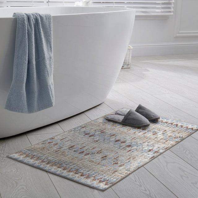 Dalyn Winslow WL5 Taupe Rug shown in a room