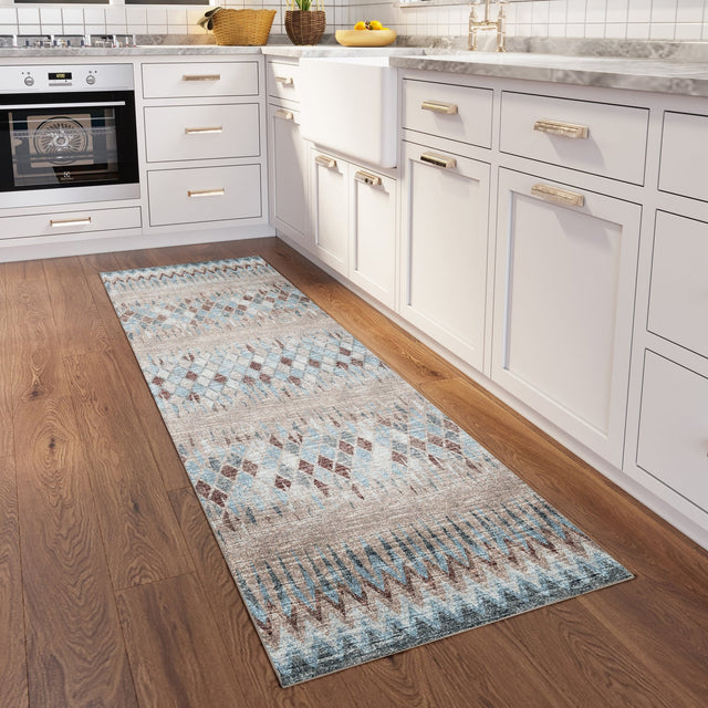 Dalyn Winslow WL5 Taupe Rug shown in a room