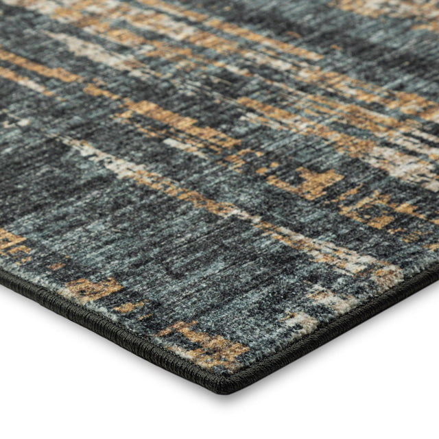 Dalyn Winslow WL6 Charcoal Rug corner detail