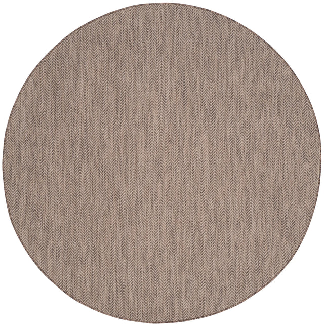 Safavieh Courtyard 5'-3" x 5'-3" Rug in Brown / Beige