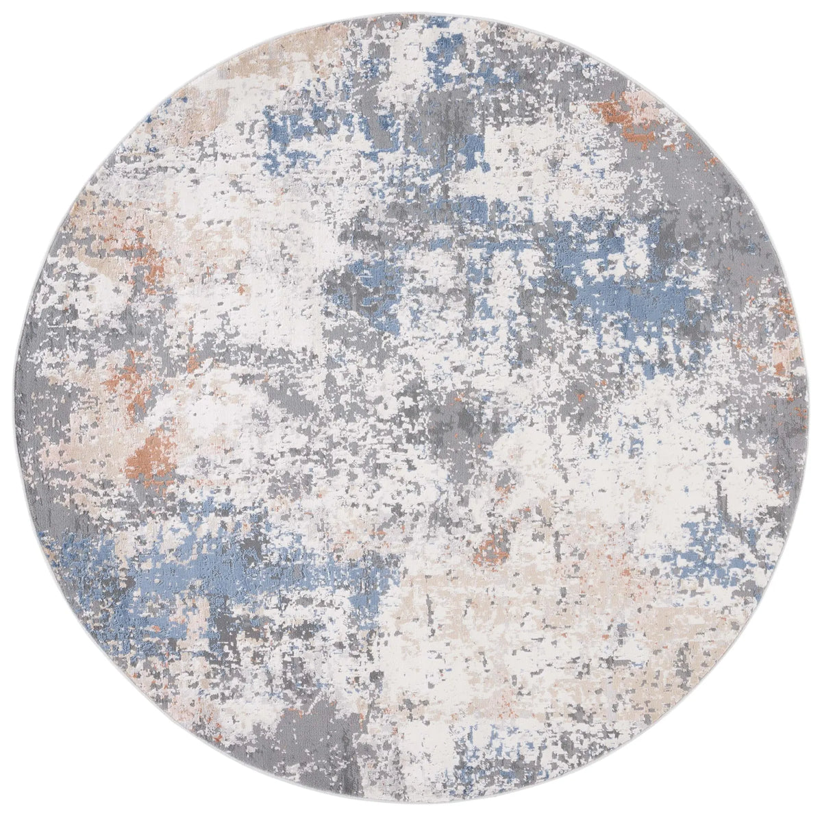 Safavieh Eternal 6'-7" x 6'-7" Rug in Grey / Blue Gold