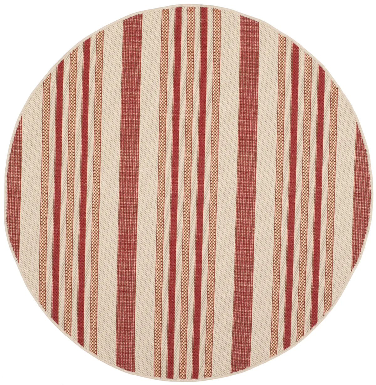 Safavieh Courtyard 5'-3" x 5'-3" Rug in Beige / Red