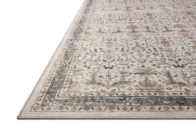 Loloi Anniston ANS-01 Ivory / Stone Rug - rug corner