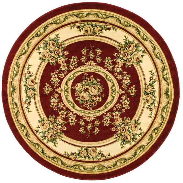 Safavieh Lyndhurst 5'-3" x 5'-3" Rug in Red / Ivory