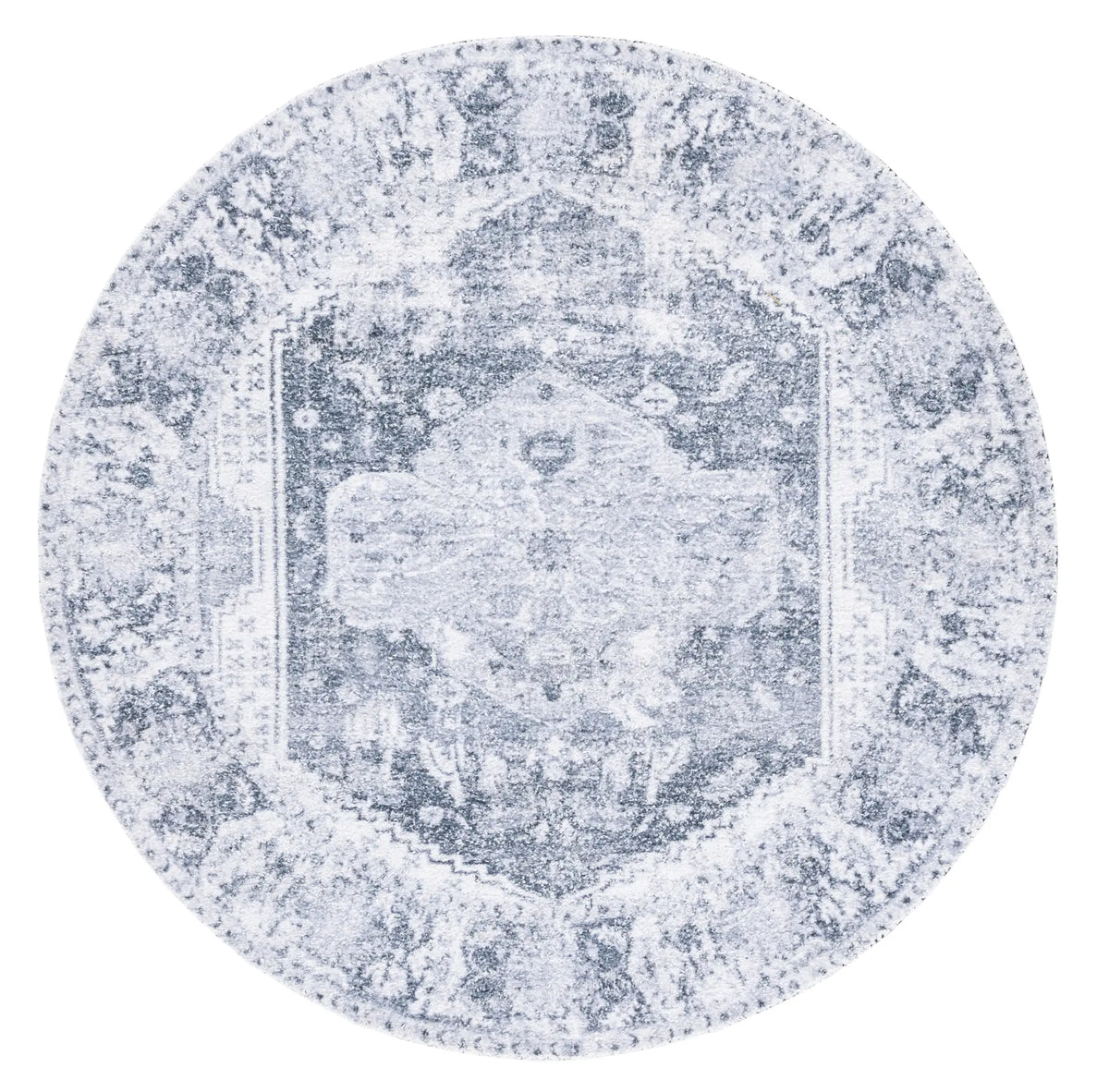Safavieh Classic Vintage 6'-0" x 6'-0" Rug in Silver / Dark Grey