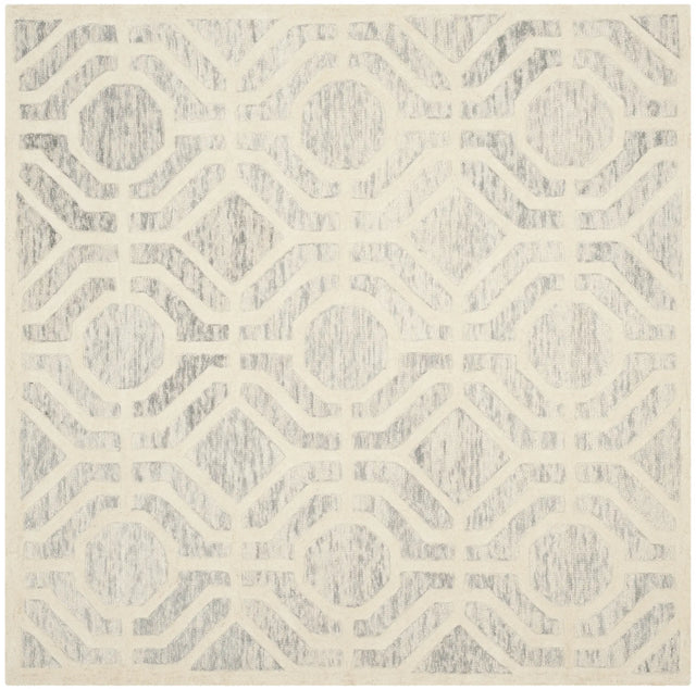 Safavieh Cambridge 6'-0" x 6'-0" Rug in Light Grey / Ivory