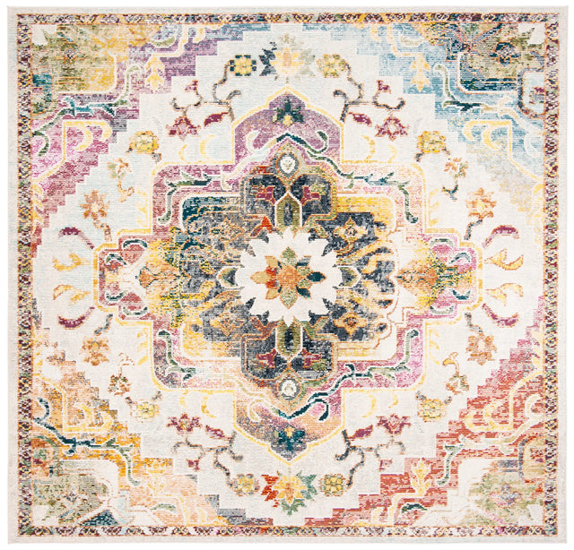 Safavieh Crystal 7'-0" x 7'-0" Rug in Light Blue / Grey