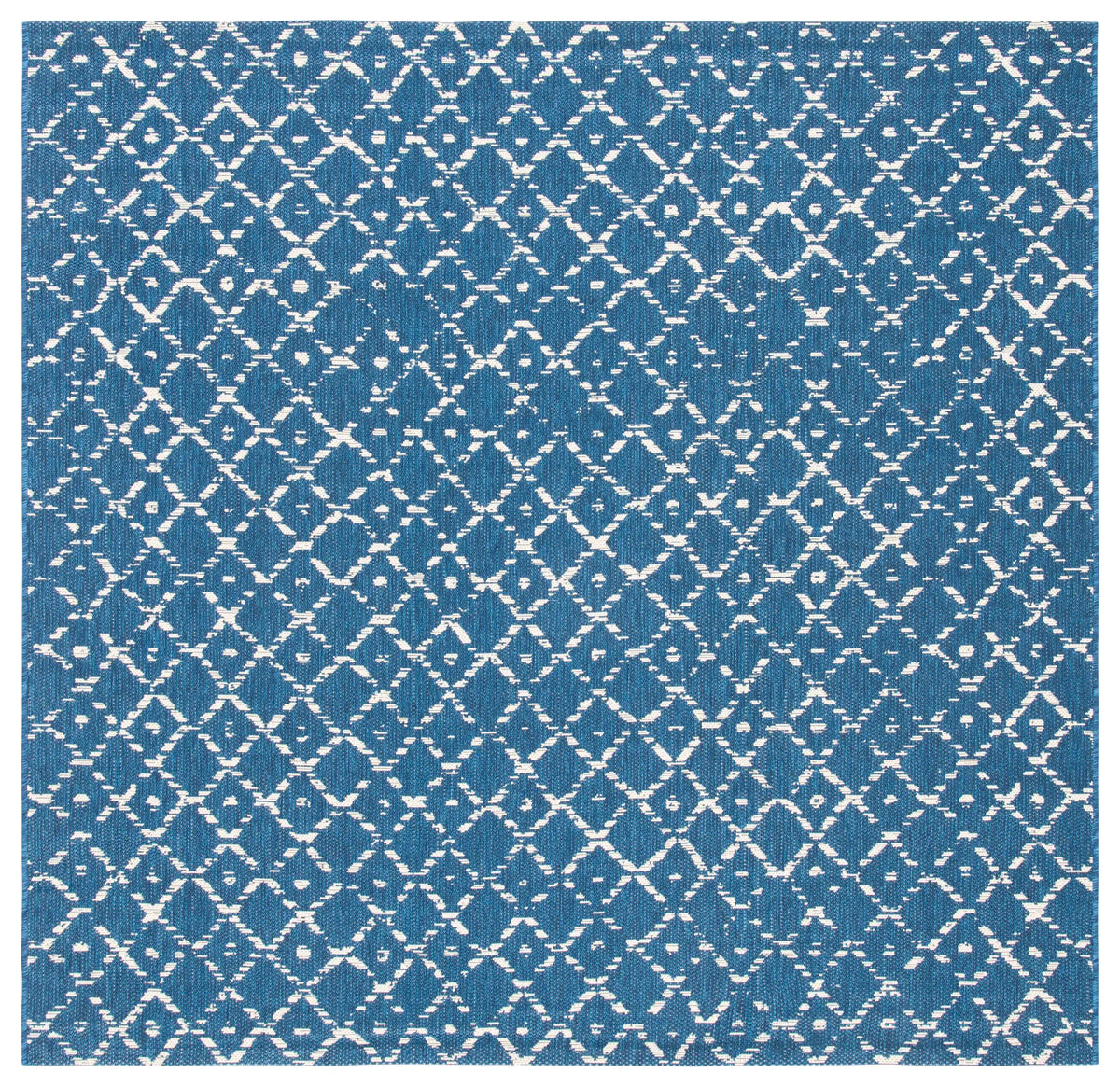 Safavieh Courtyard 6'-7" x 6'-7" Rug in Navy / Ivory