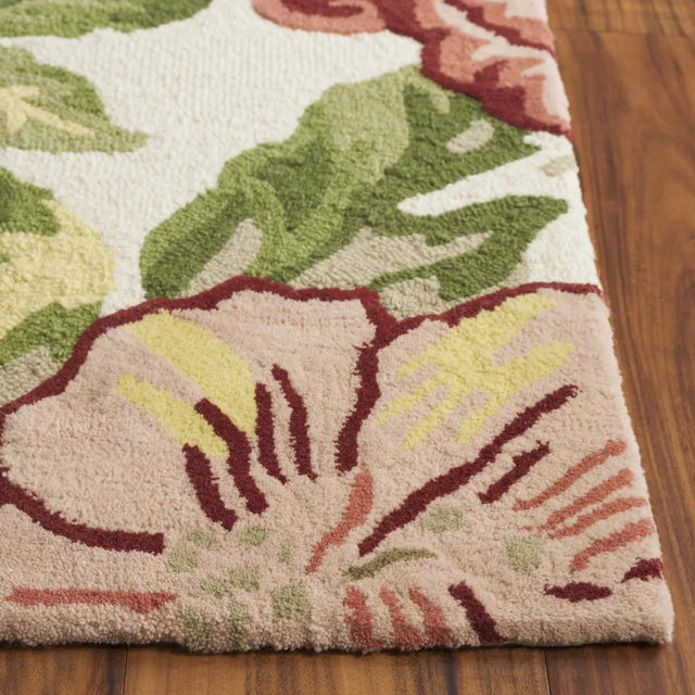 Safavieh Jardin 4'-0" x 6'-0" Rug in Ivory / Pink