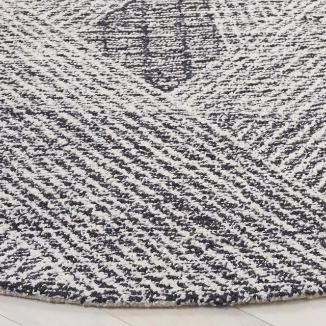 Safavieh Abstract 6'-0" x 6'-0" Rug in Ivory / Charcoal