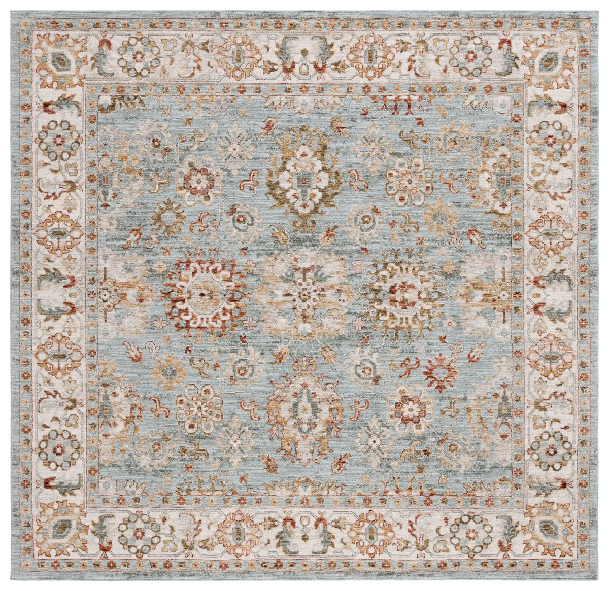 Safavieh Hamilton 6'-7" x 6'-7" Rug in Blue / Ivory