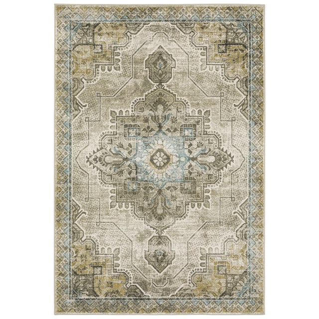 Oriental Weavers Sphinx Venice 1104W Grey/ Blue Rugs - main flat