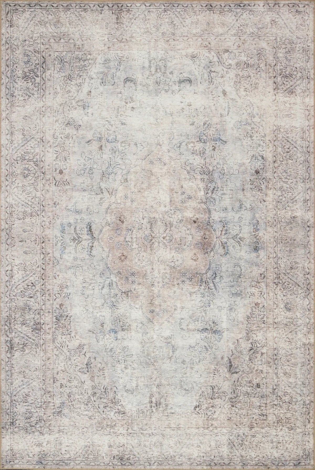 Loloi Loren Lq-04 Silver / Slate Rugs - main flat