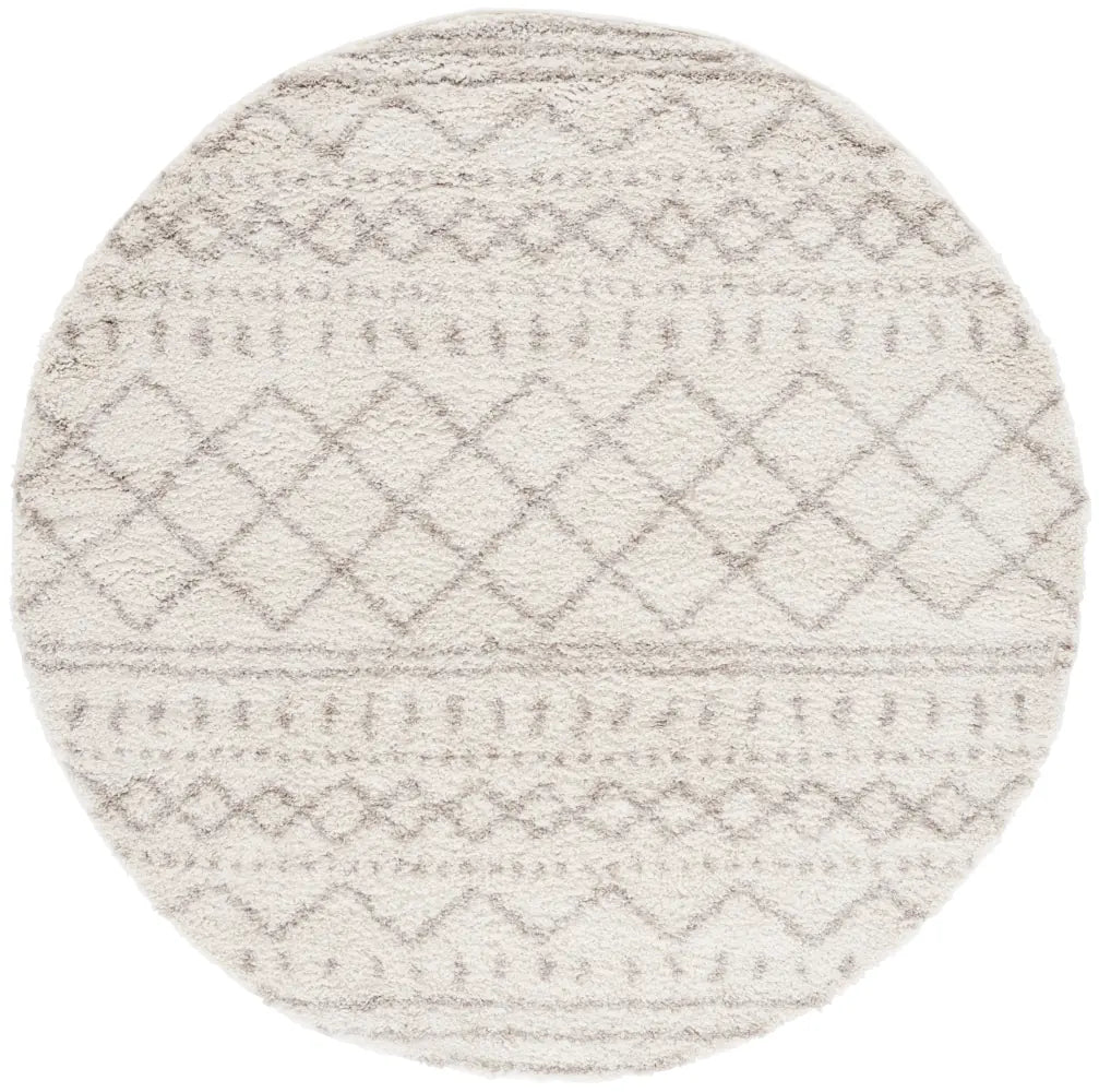 Safavieh Arizona Shag 6'-7" x 6'-7" Rug in Ivory / Beige