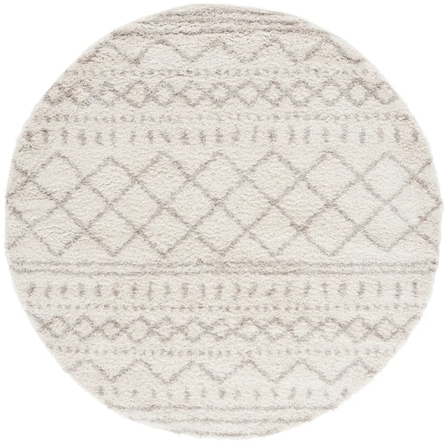 Safavieh Arizona Shag 6'-7" x 6'-7" Rug in Ivory / Beige