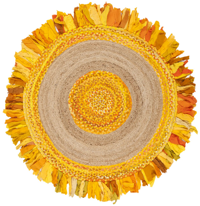 Safavieh Cape Cod 4'-0" x 4'-0" Rug in Gold / Natural