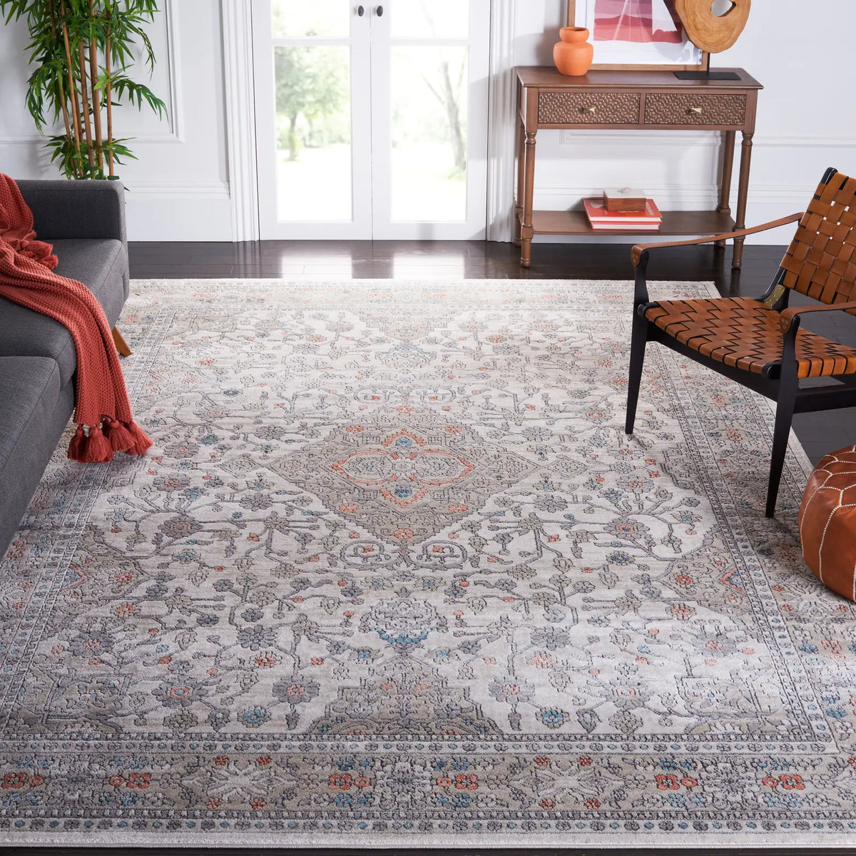 Safavieh Oregon 800 10'-0" x 14'-0" Rug in Grey / Ivory