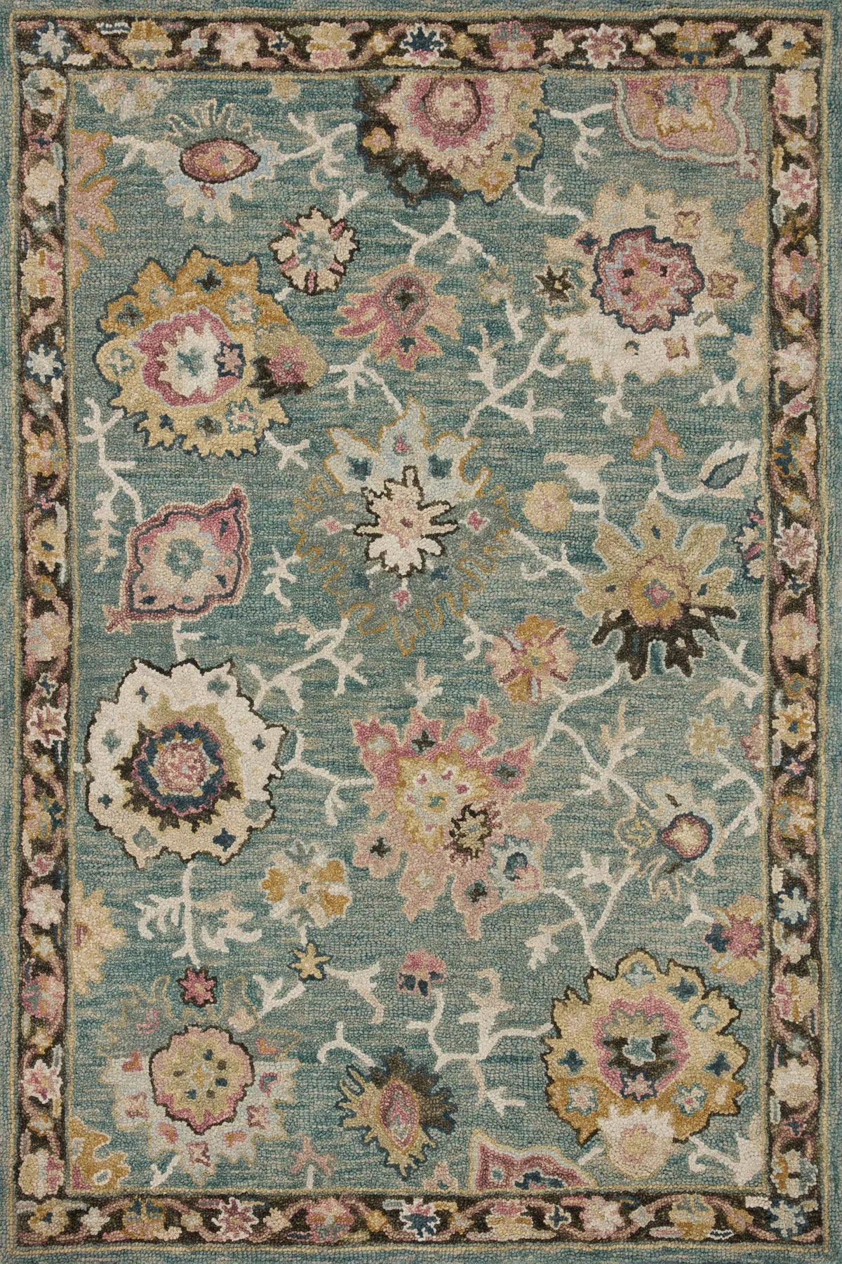 Loloi Padma Pma-04 Teal/Multi Rug - main flat