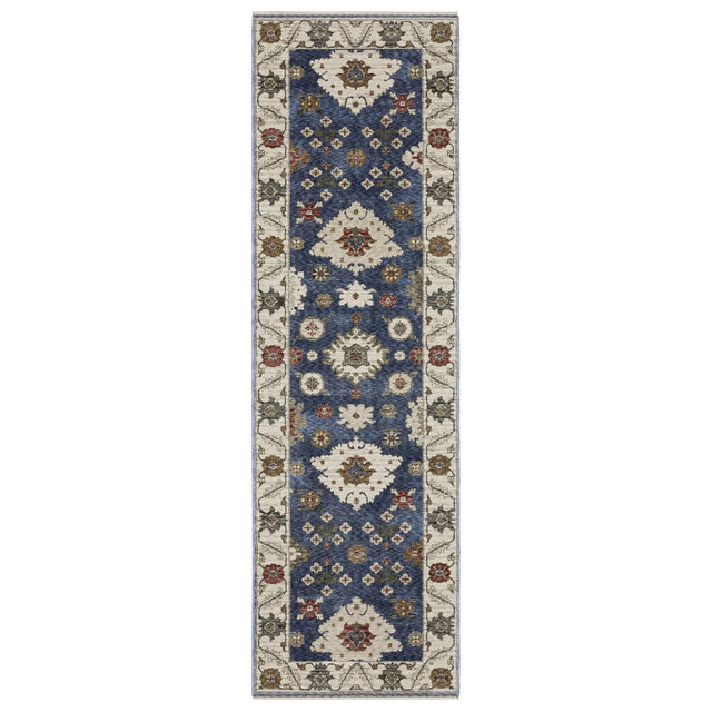 Oriental Weavers Sphinx HASTINGS HA06Z Blue Floral Rugs - runner