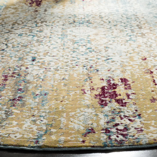 Safavieh Aria 6'-5" x 6'-5" Rug in Yellow / Cream