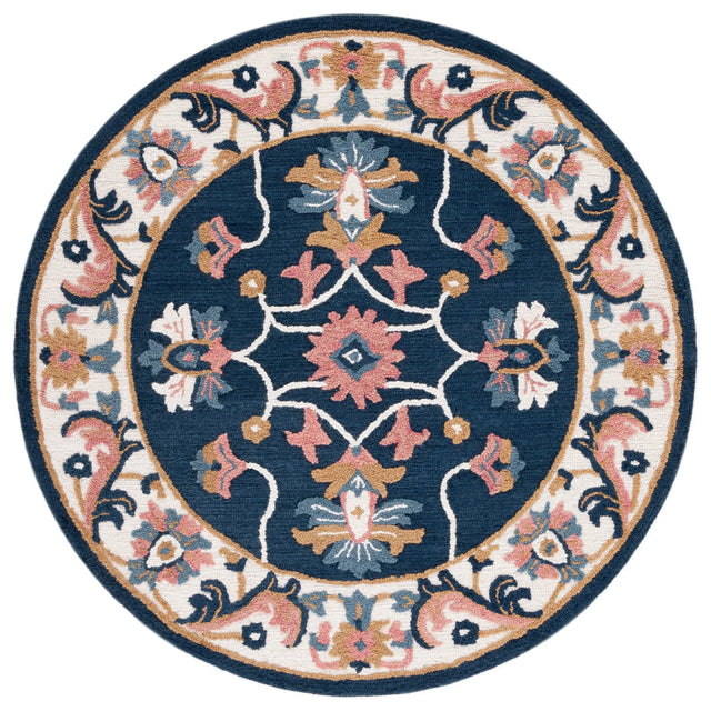 Safavieh Blossom 6'-0" x 6'-0" Rug in Blue / Ivory