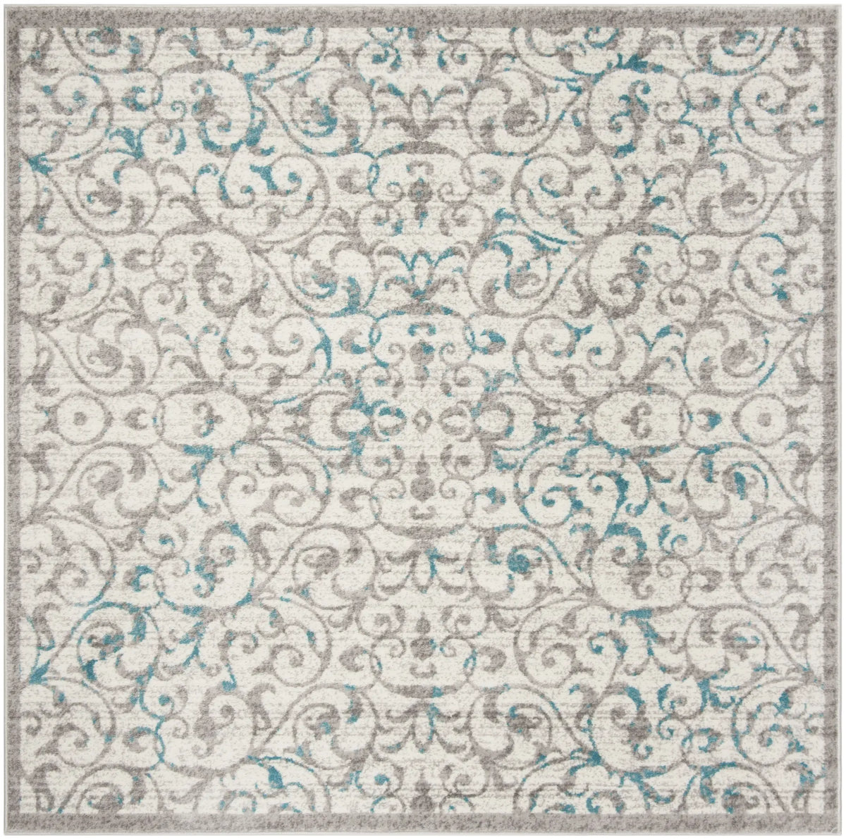 Safavieh Skyler 6'-7" x 6'-7" Rug in Ivory / Blue