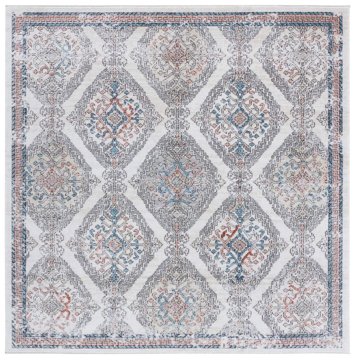 Safavieh Oregon 800 6'-7" x 6'-7" Rug in Grey / Ivory