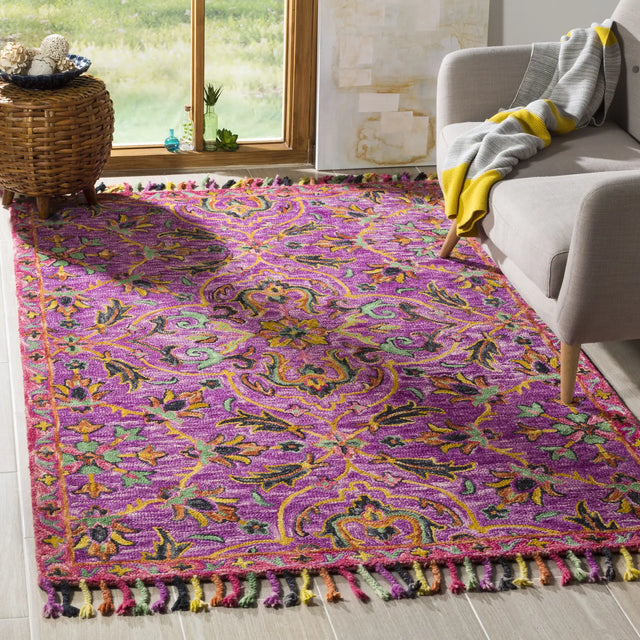 Safavieh Blossom 5'-0" x 8'-0" Rug in Purple / Multi