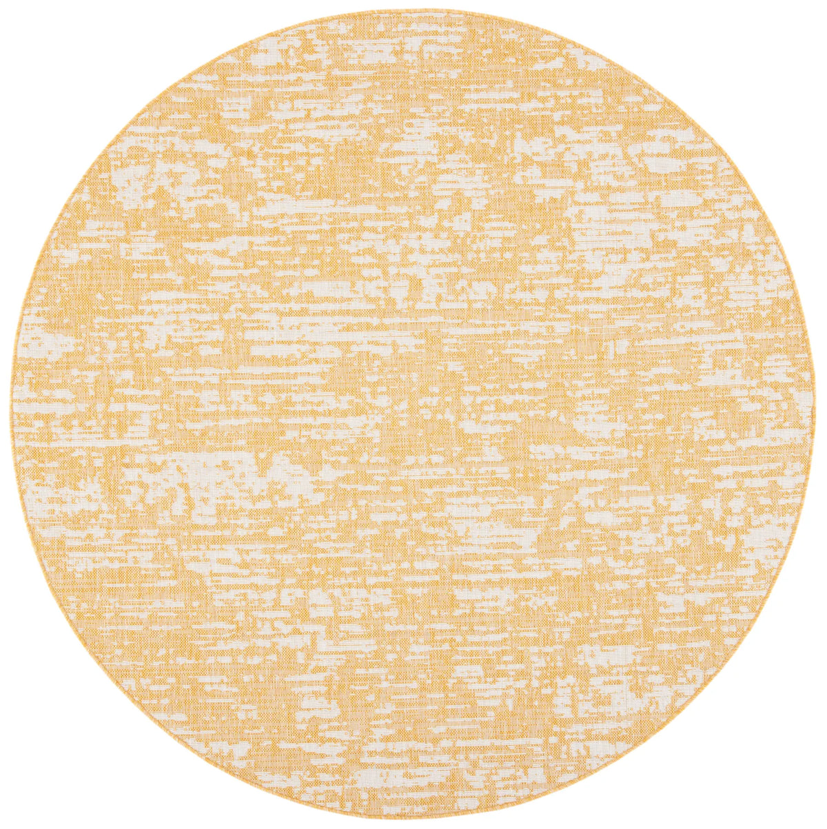 Safavieh Courtyard 6'-7" x 6'-7" Rug in Gold / Ivory