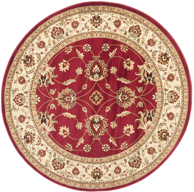 Safavieh Lyndhurst 5'-3" x 5'-3" Rug in Red / Ivory