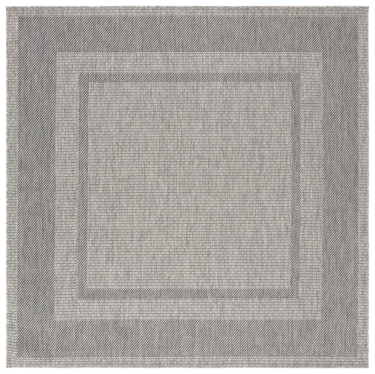 Safavieh Beach House 6'-7" x 6'-7" Rug in Grey / Charcoal