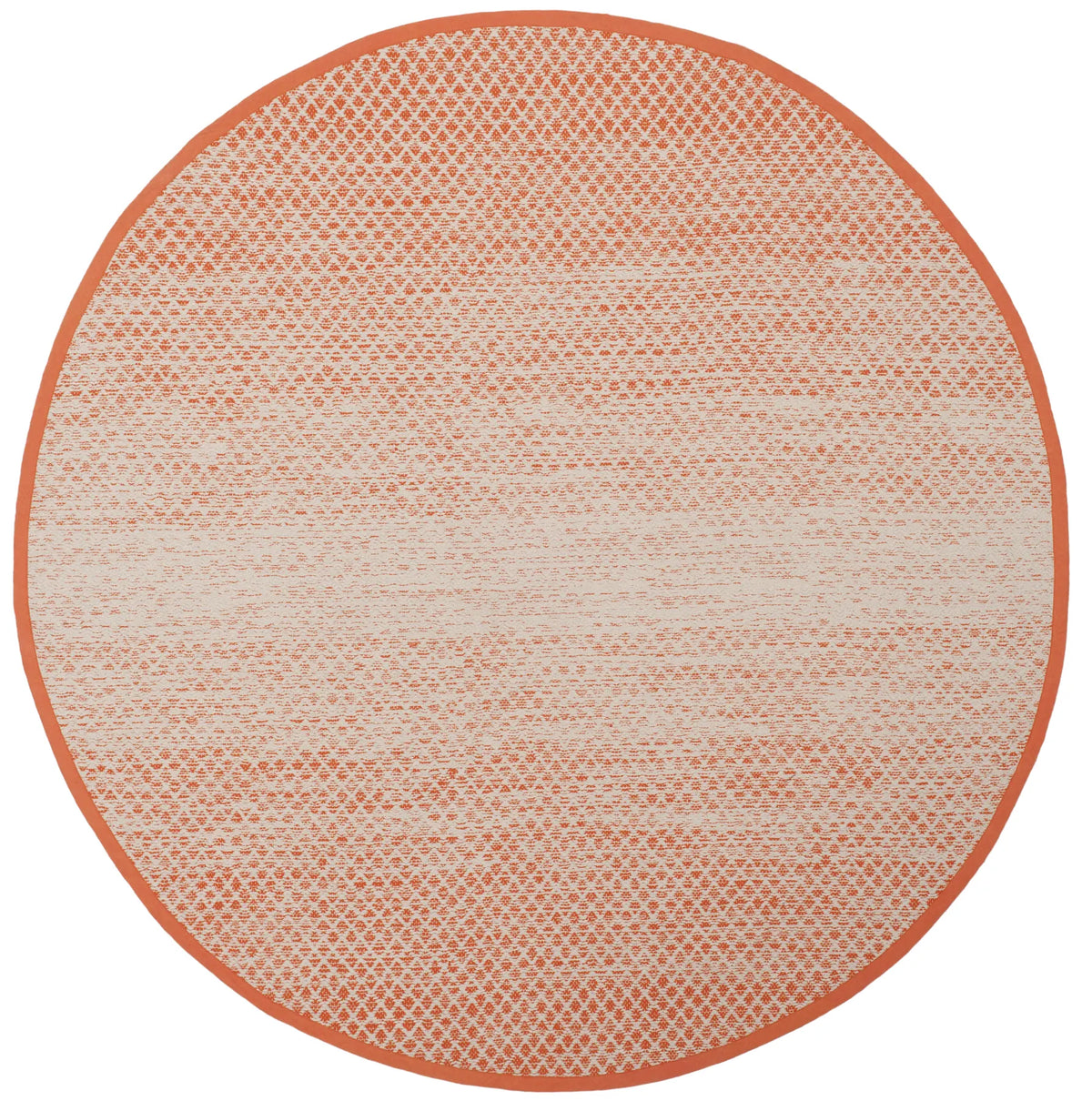 Safavieh Montauk 6'-0" x 6'-0" Rug in Orange / Ivory