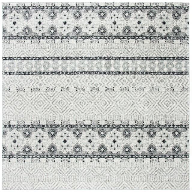 Safavieh Madison 700 6'-7" x 6'-7" Rug in Charcoal / Grey