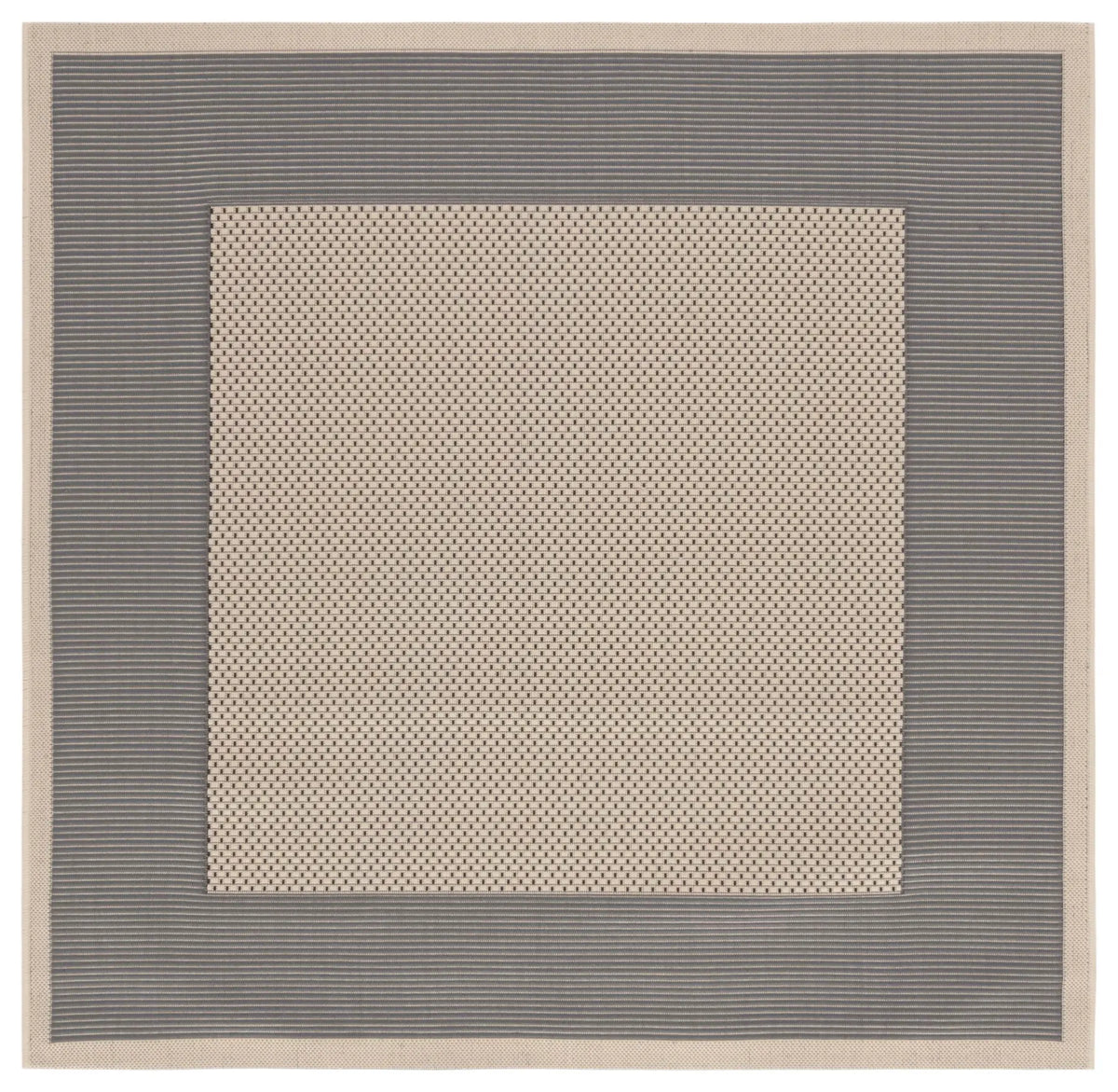 Safavieh Courtyard 5'-3" x 5'-3" Rug in Grey / Cream