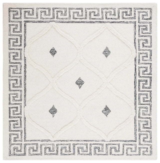 Safavieh Casablanca 6'-0" x 6'-0" Rug in Ivory / Black