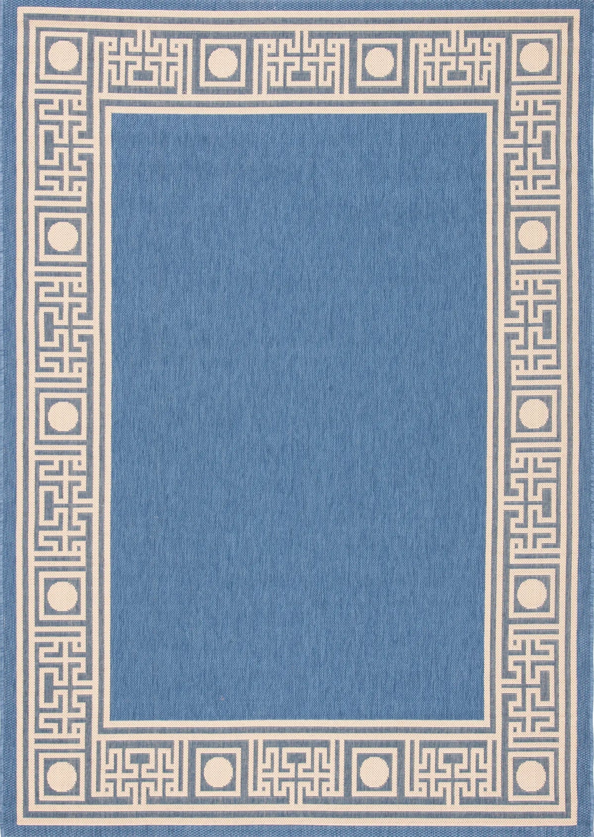 Safavieh Courtyard 4'-0" x 5'-7" Rug in Blue / Beige