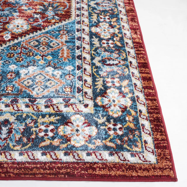 Safavieh Bayside 4'-0" x 6'-0" Rug in Red / Blue
